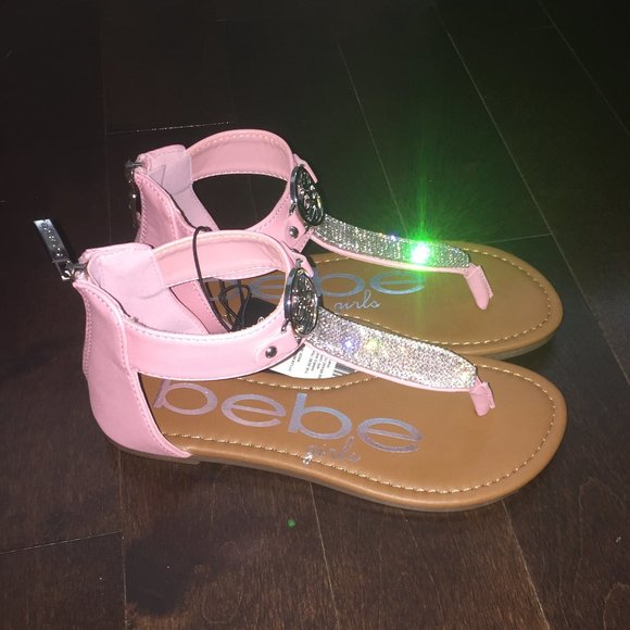 Girls size 2 BEBE sandals BNWT - Picture 1 of 6